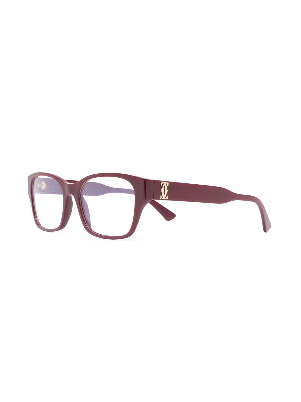 Cartier Eyewear Bril met rechthoekig montuur - Rood