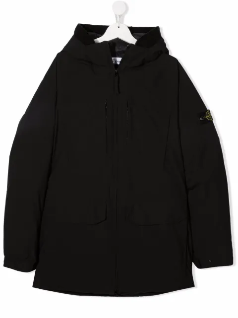 Stone Island Junior جاكيت بهودي وشارة شعار الماركة