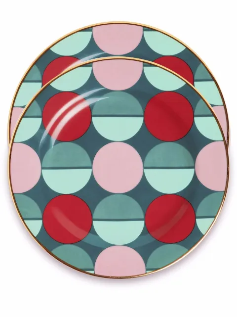 La DoubleJ circle print plates (set of two)