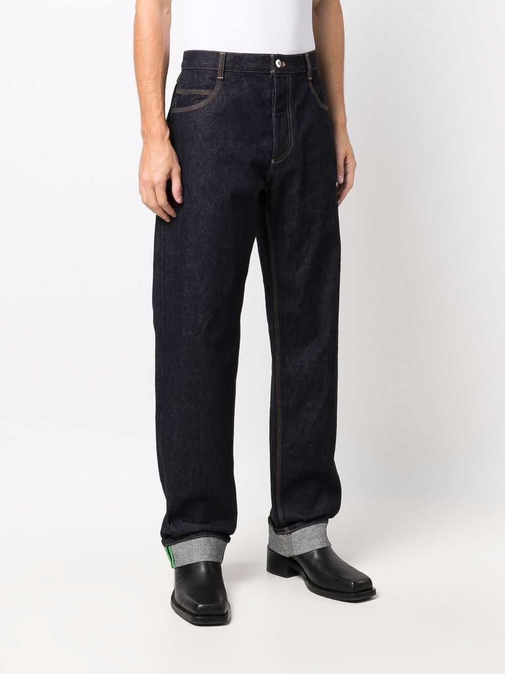 фото Bottega veneta mid-rise straight-leg jeans