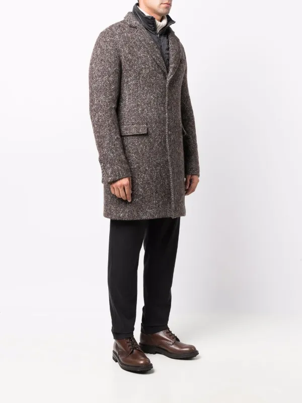 herno herringbone overcoat