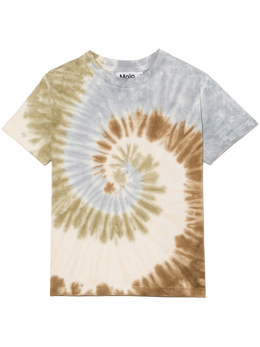 molo t-shirt à imprimé tie dye - bleu