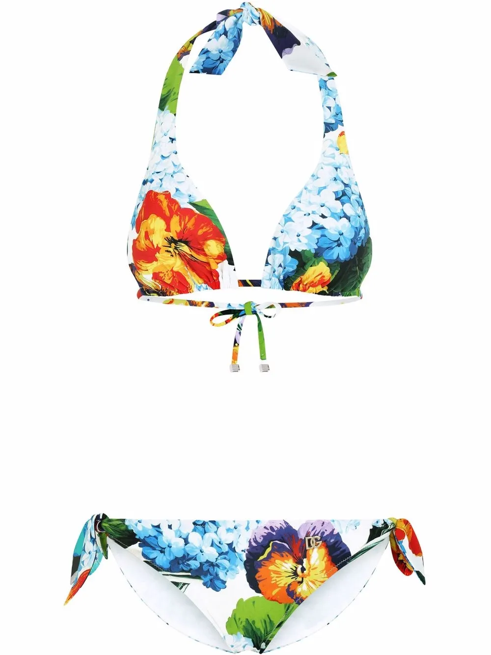 

Dolce & Gabbana bikini con estampado floral - Blanco