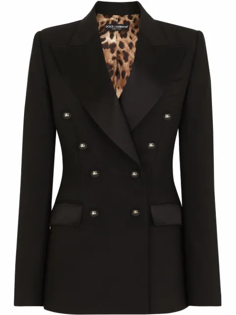 Dolce & Gabbana satin double-breasted blazer