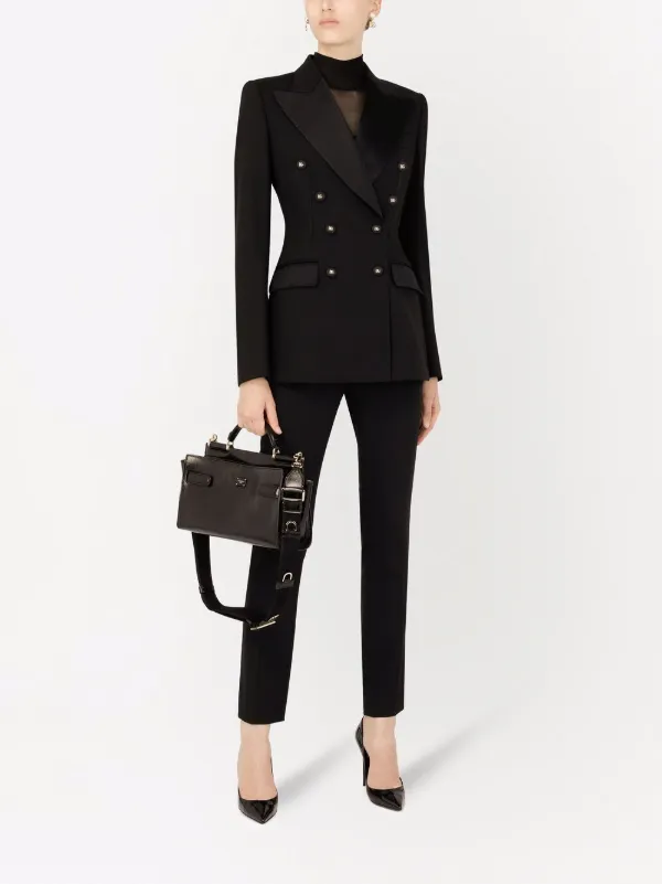 【DOLCE&GABBANA】サテン ウール ダブルブレスト ジャケット Dolce & Gabbana ドルチェ&ガッバーナ ダブルジャケット - FARFETCH