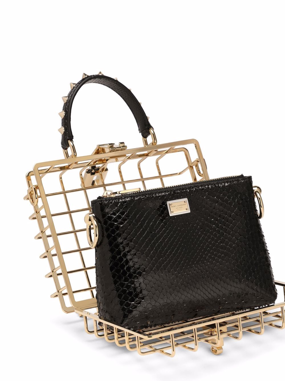 Dolce Box caged top-handle bag