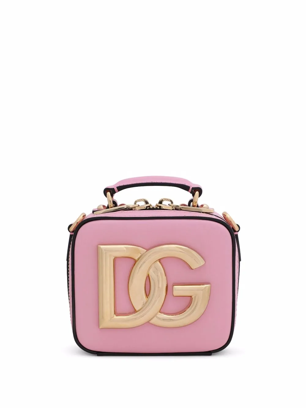 

Dolce & Gabbana tote con placa del logo - Rosado