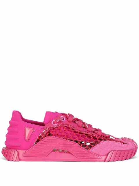 Dolce & Gabbana Tênis cano baixo com recorte de mesh