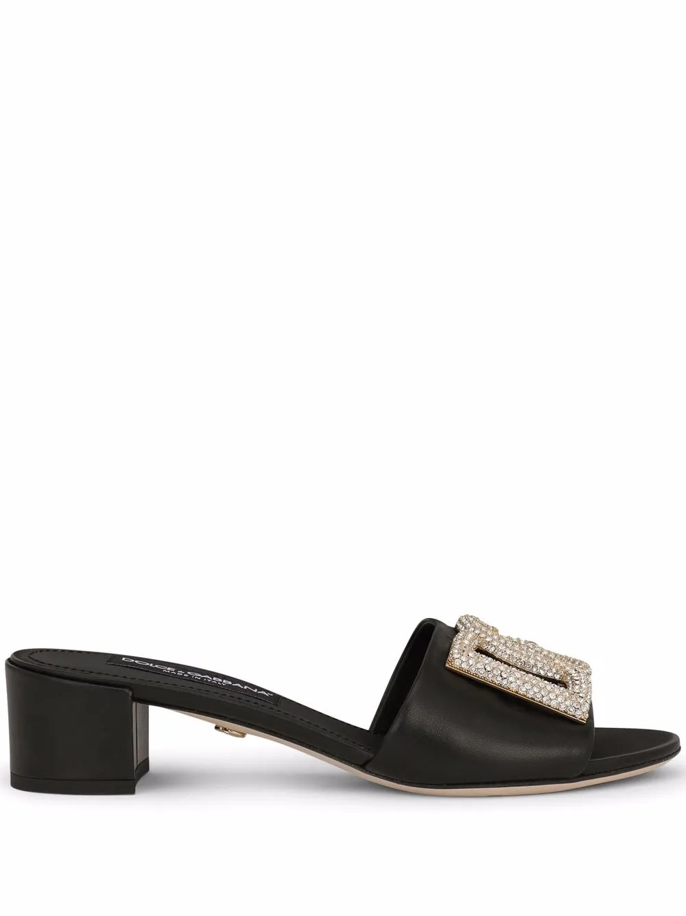 

Dolce & Gabbana sandalias con puntera abierta - Negro