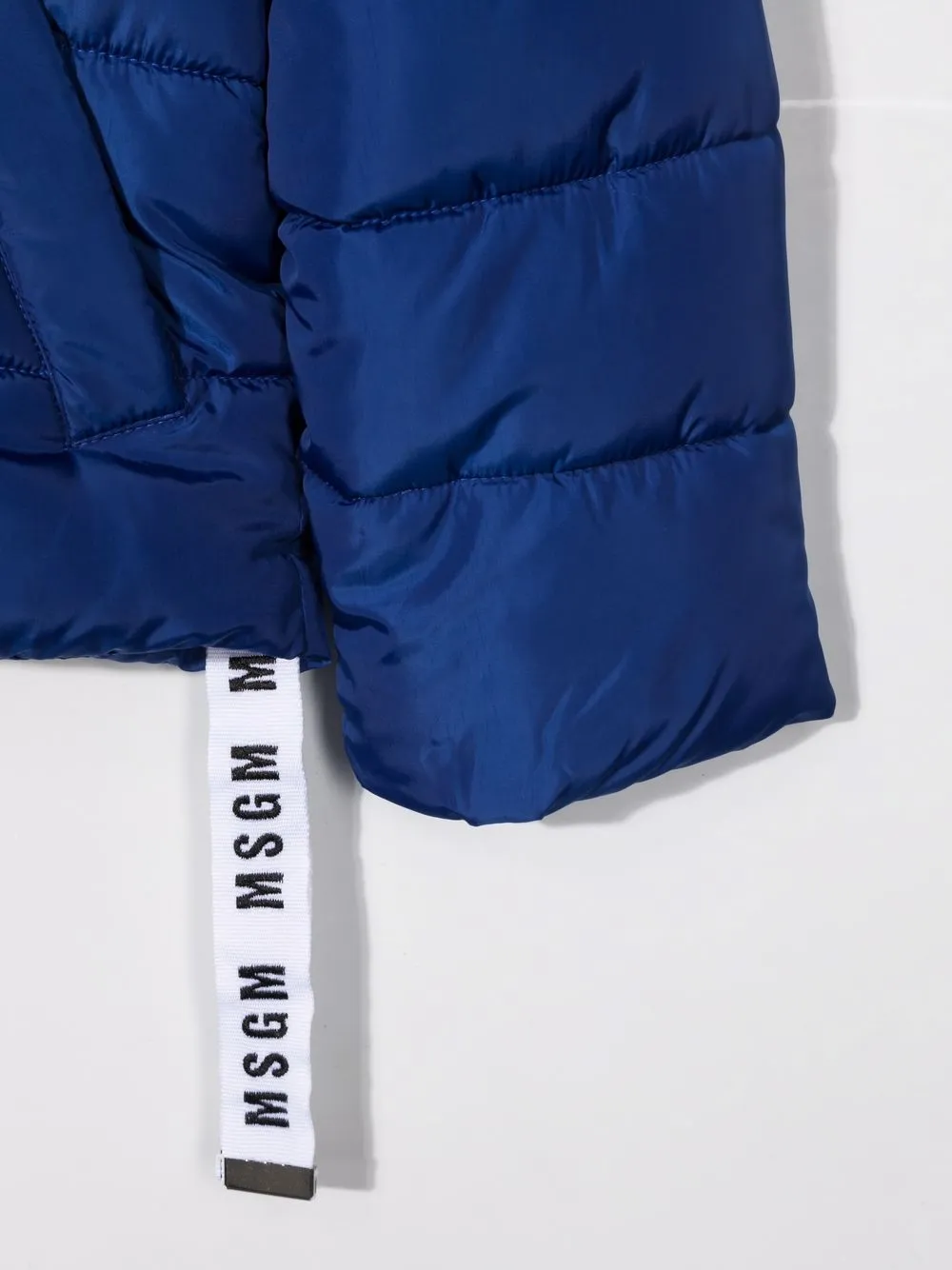 фото Msgm kids пуховик с вышитым логотипом