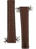 Dolce & Gabbana eyelet-detail satin gloves - Brown
