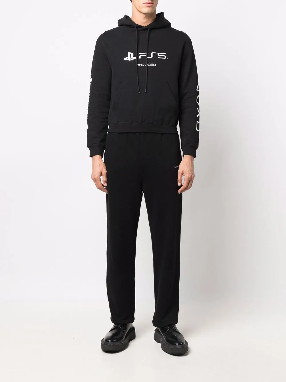 Balenciaga x PlayStation Hoodie met print - Zwart