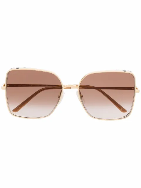 Cartier Eyewear panther-pattern sunglasses