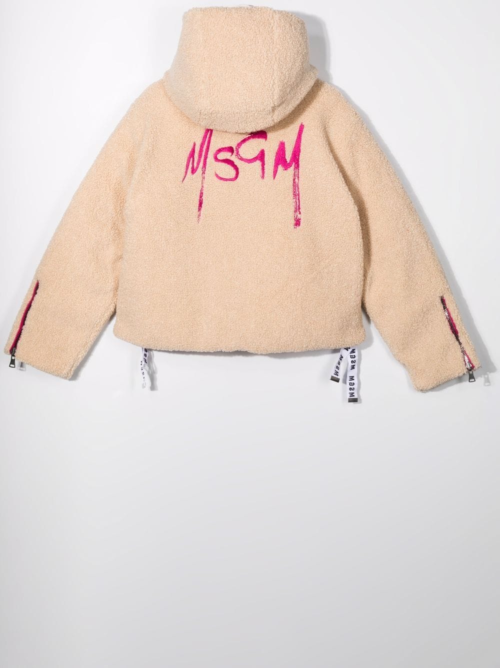 фото Msgm kids куртка с капюшоном и логотипом