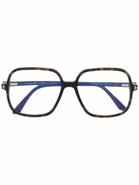 TOM FORD Eyewear tortoiseshell-effect square glasses