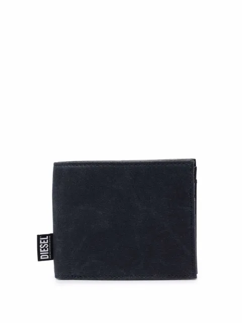 Diesel logo patch foldover wallet