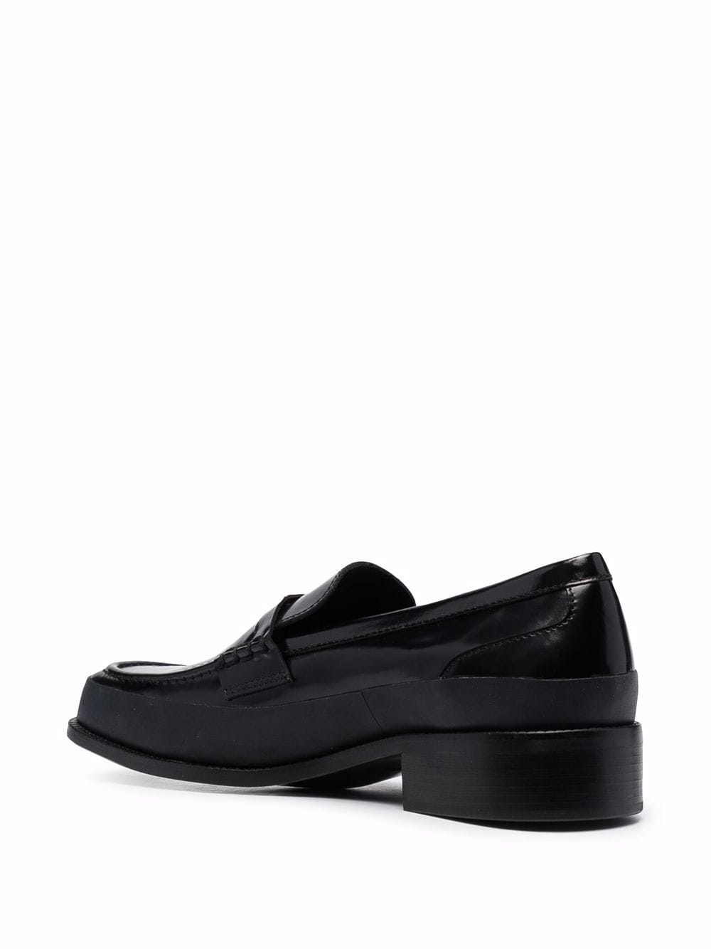 Shop Misbhv Square-toe Loafers In 黑色