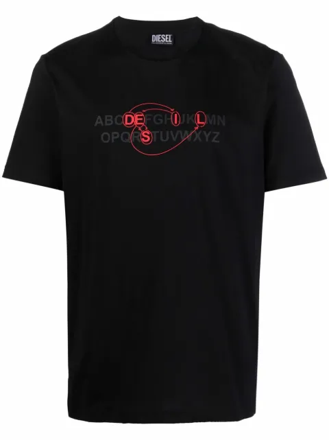 Diesel graphic-print cotton T-Shirt