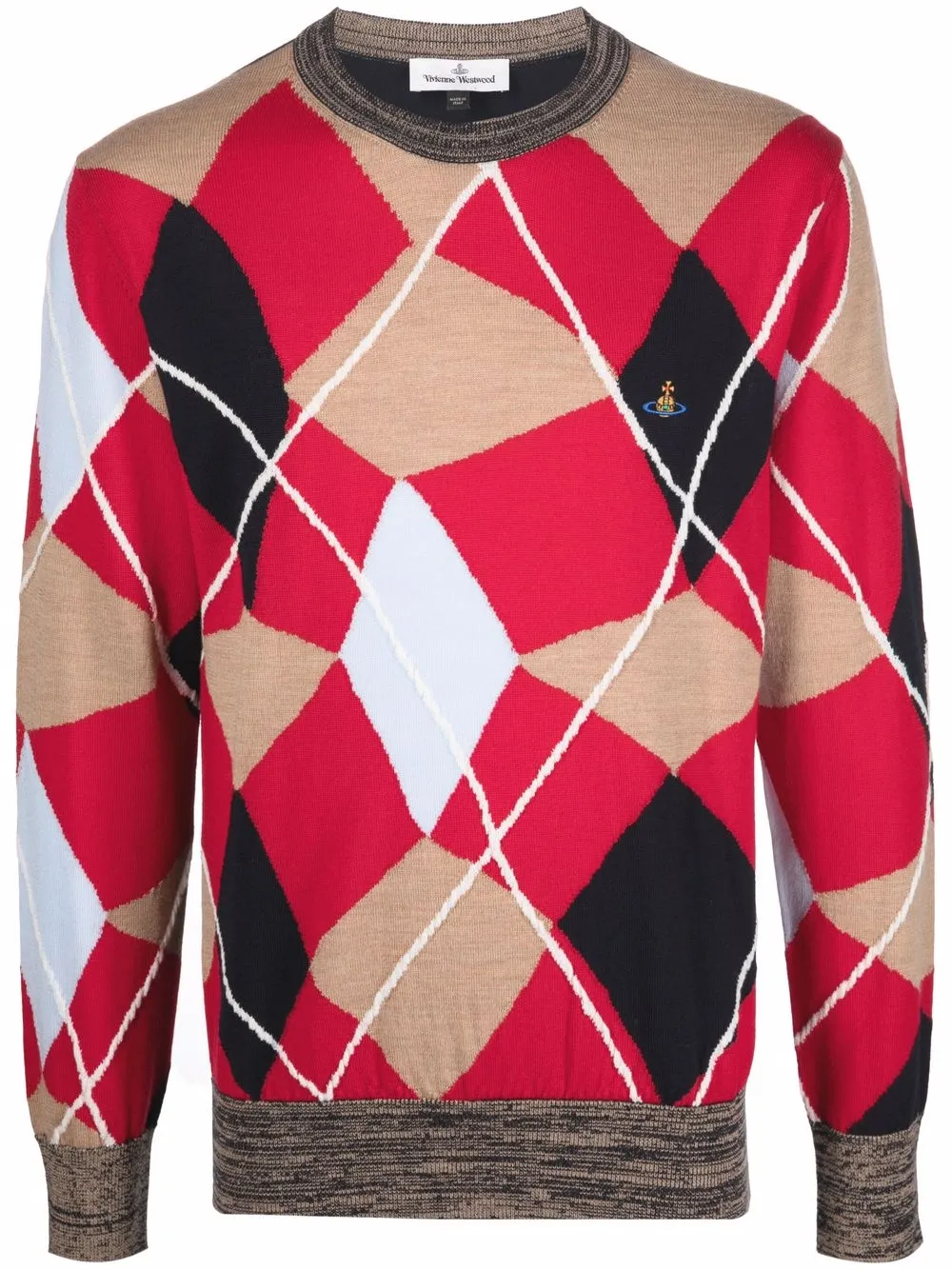

Vivienne Westwood intarsia-knit crew-neck jumper - Blue