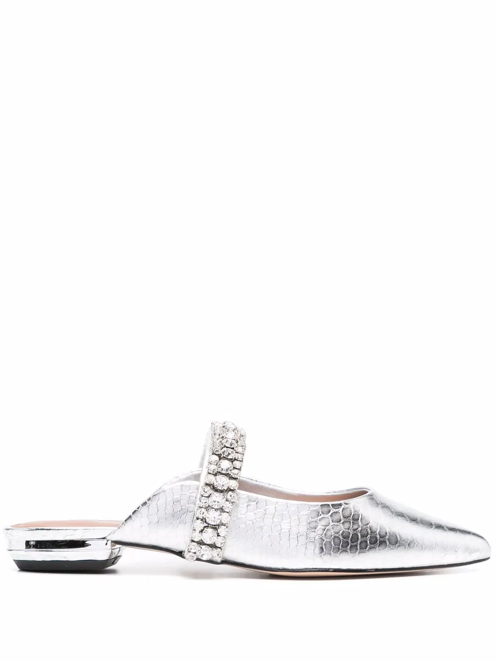 Kurt Geiger London мюли с эффектом металлик