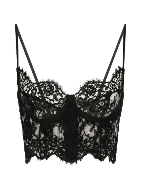 Dolce & Gabbana top estilo corset de encaje