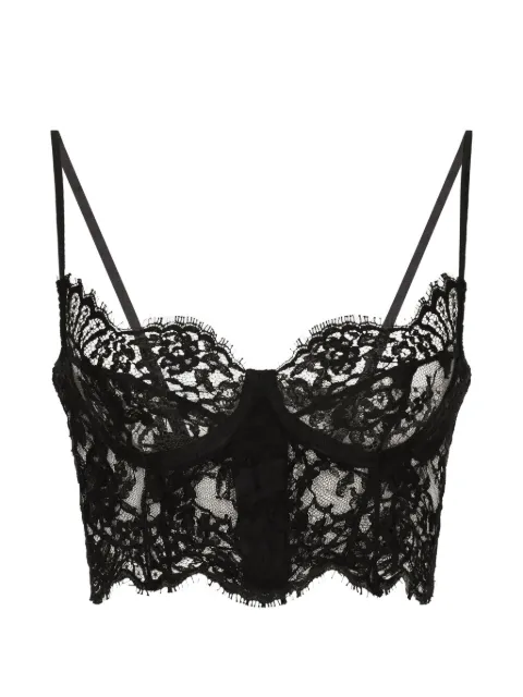 Dolce & Gabbana top estilo corset de encaje