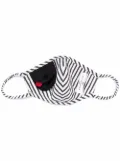 Anya Hindmarch stripe-print face mask - White