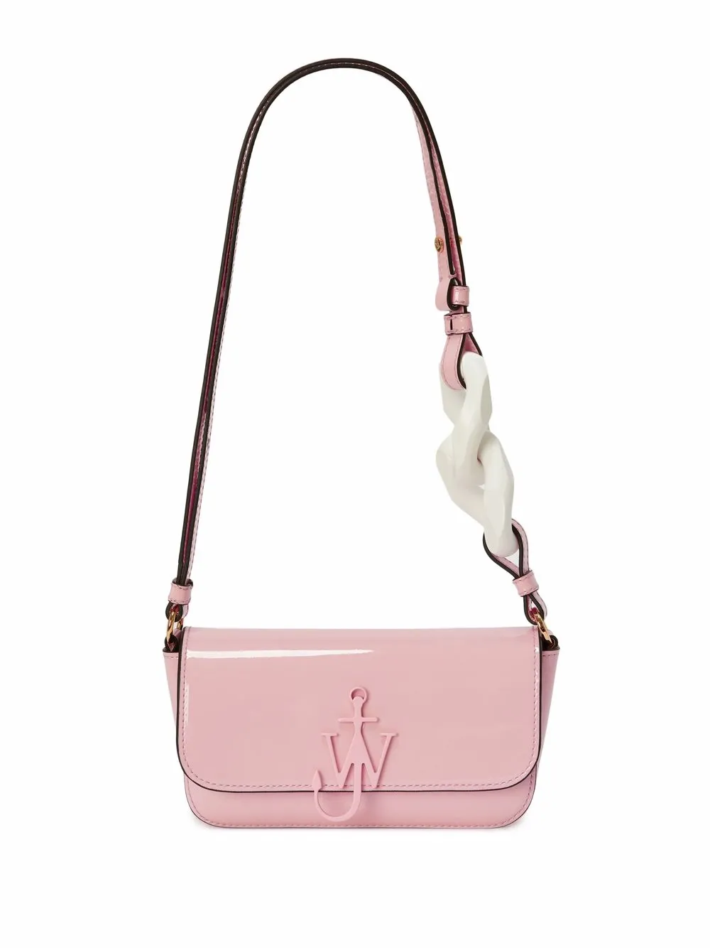 Shop Jw Anderson Anchor Chain Shoulder Bag In Rosa