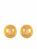 Givenchy Pre-Owned 1980s rounded clip-on earrings - Gold