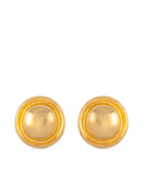 Givenchy Pre-Owned boucles d'oreilles rondes à clips (années 1980)