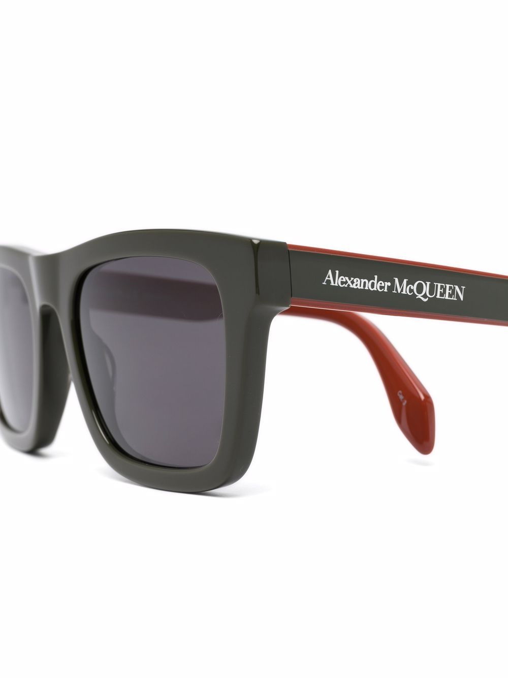 фото Alexander mcqueen eyewear солнцезащитные очки в прямоугольной оправе