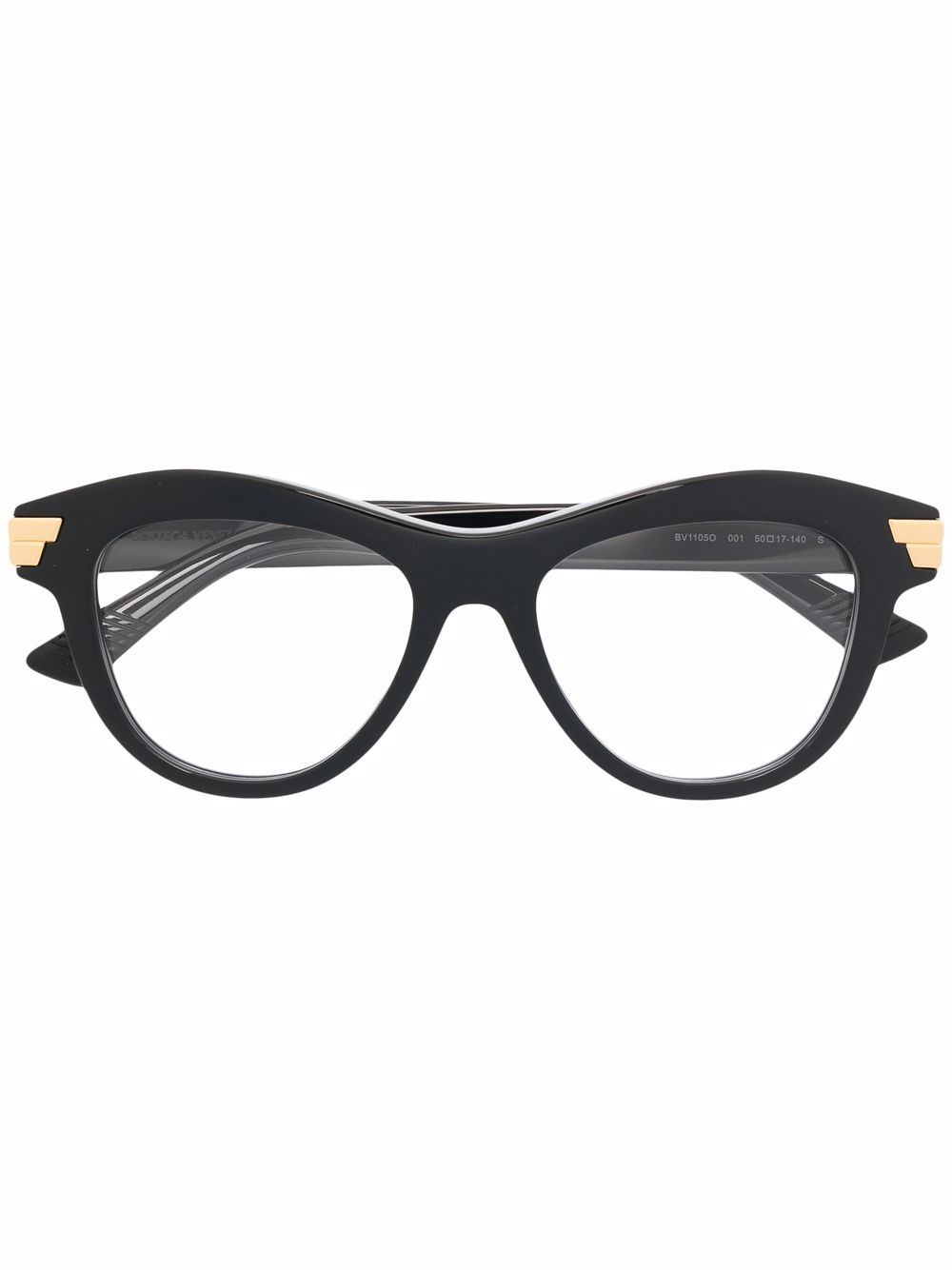 фото Bottega veneta eyewear очки с металлическим декором