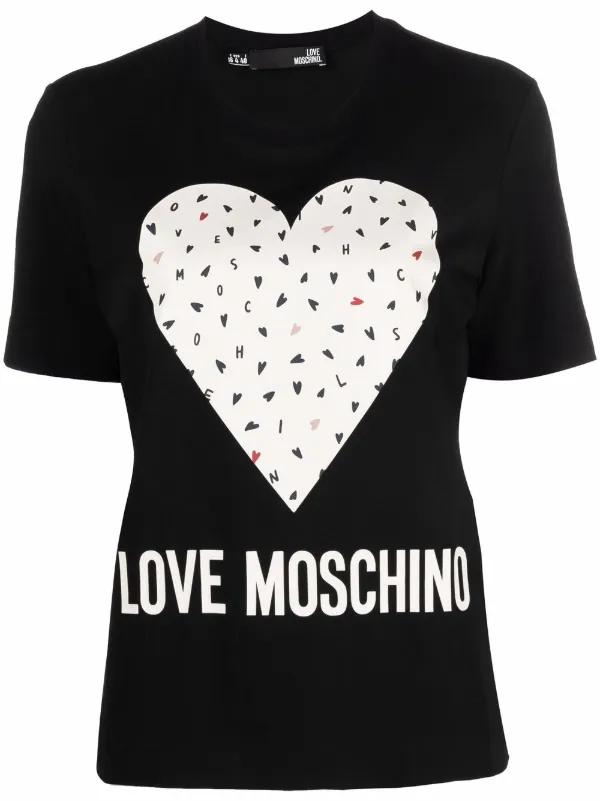love moschino heart t shirt