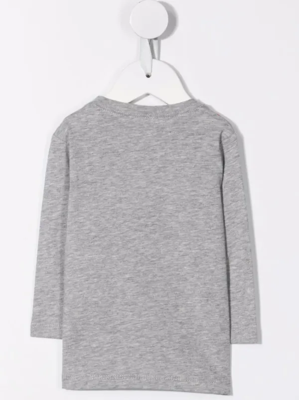 Paul Smith Junior binoculars-motif Cotton T-Shirt Grey