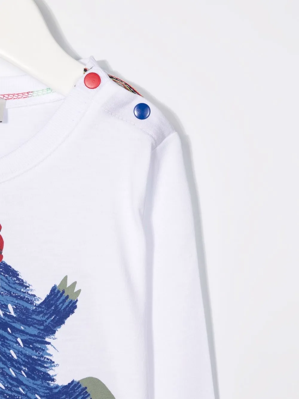фото Paul smith junior футболка из органического хлопка с принтом