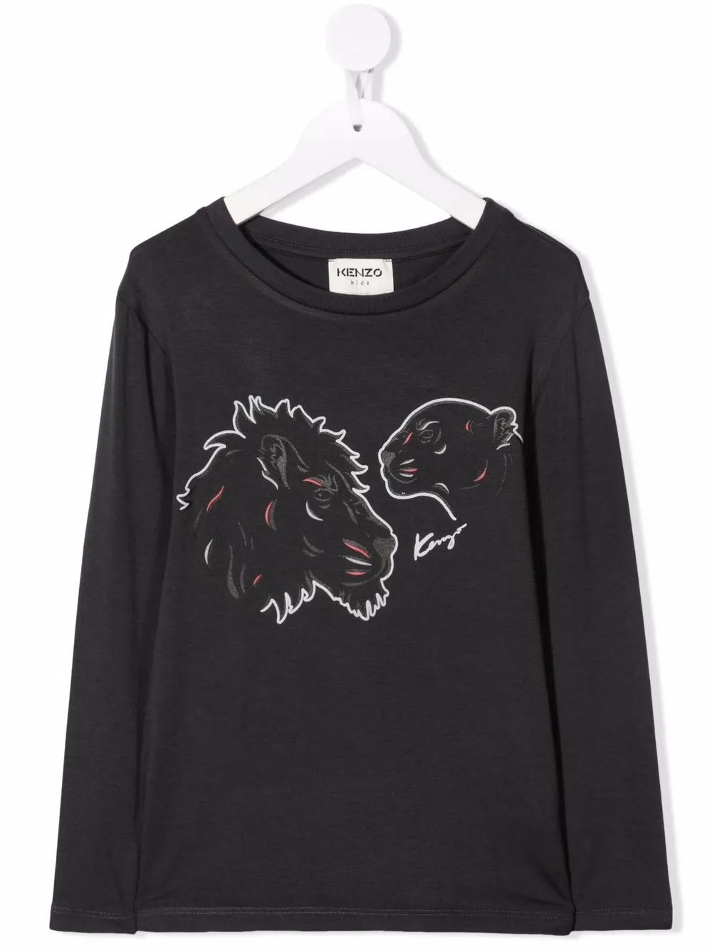 

Kenzo Kids playera Big Cat - Gris