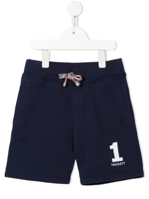 Hackett Kids logo-embroidered shorts