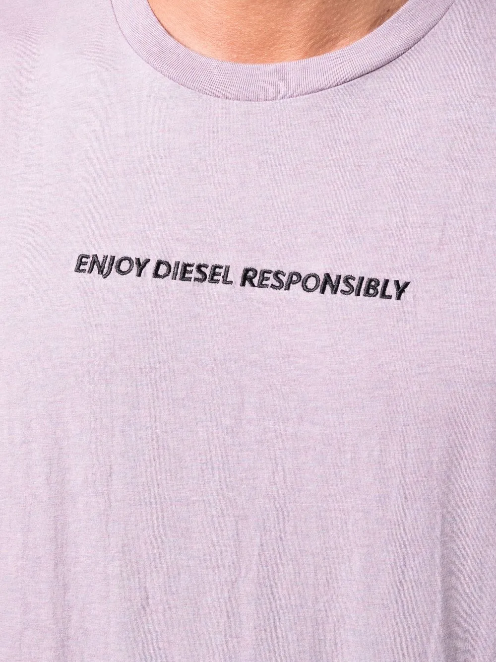 фото Diesel футболка с вышивкой enjoy diesel responsibly