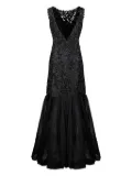Alberta Ferretti ruffled gown - Black