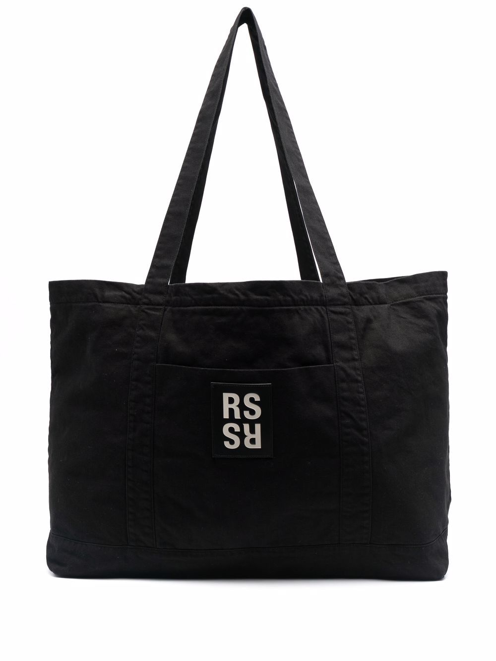 

Raf Simons tote con parche del logo - Negro