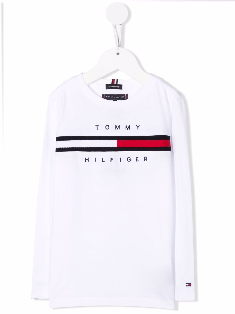 фото Tommy hilfiger junior футболка с длинными рукавами и логотипом