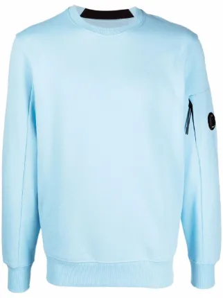 Shop C.P. Company logo patch sweatshirt 