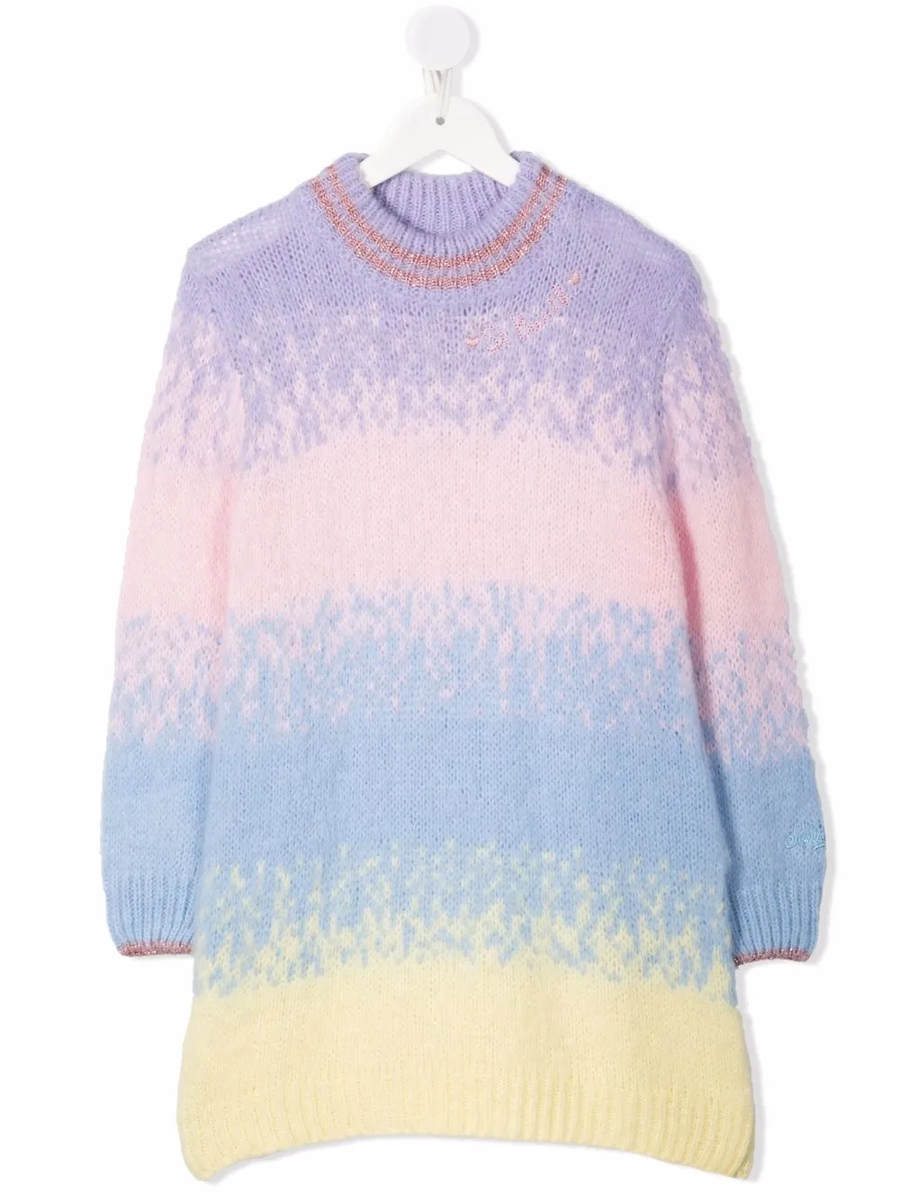 

MC2 Saint Barth Kids Cutie Soft intarsia-knit jumper - Blue