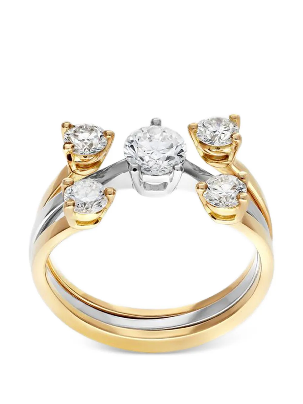 Delfina Delettrez diamonds dots 18k gold ring