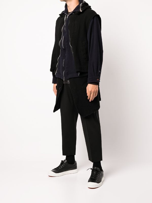 Undercover zip-detail Layered Coat - Farfetch