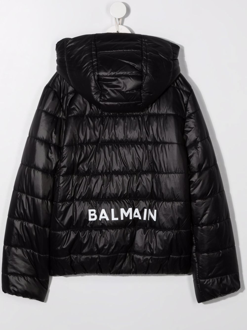 фото Balmain kids пуховик с логотипом