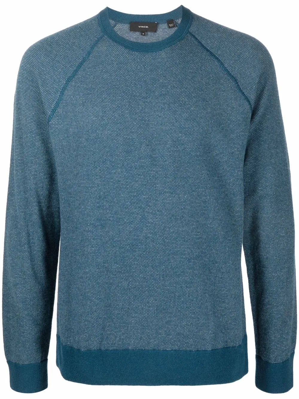 

Vince rib-trimmed crew-neck jumper - Blue