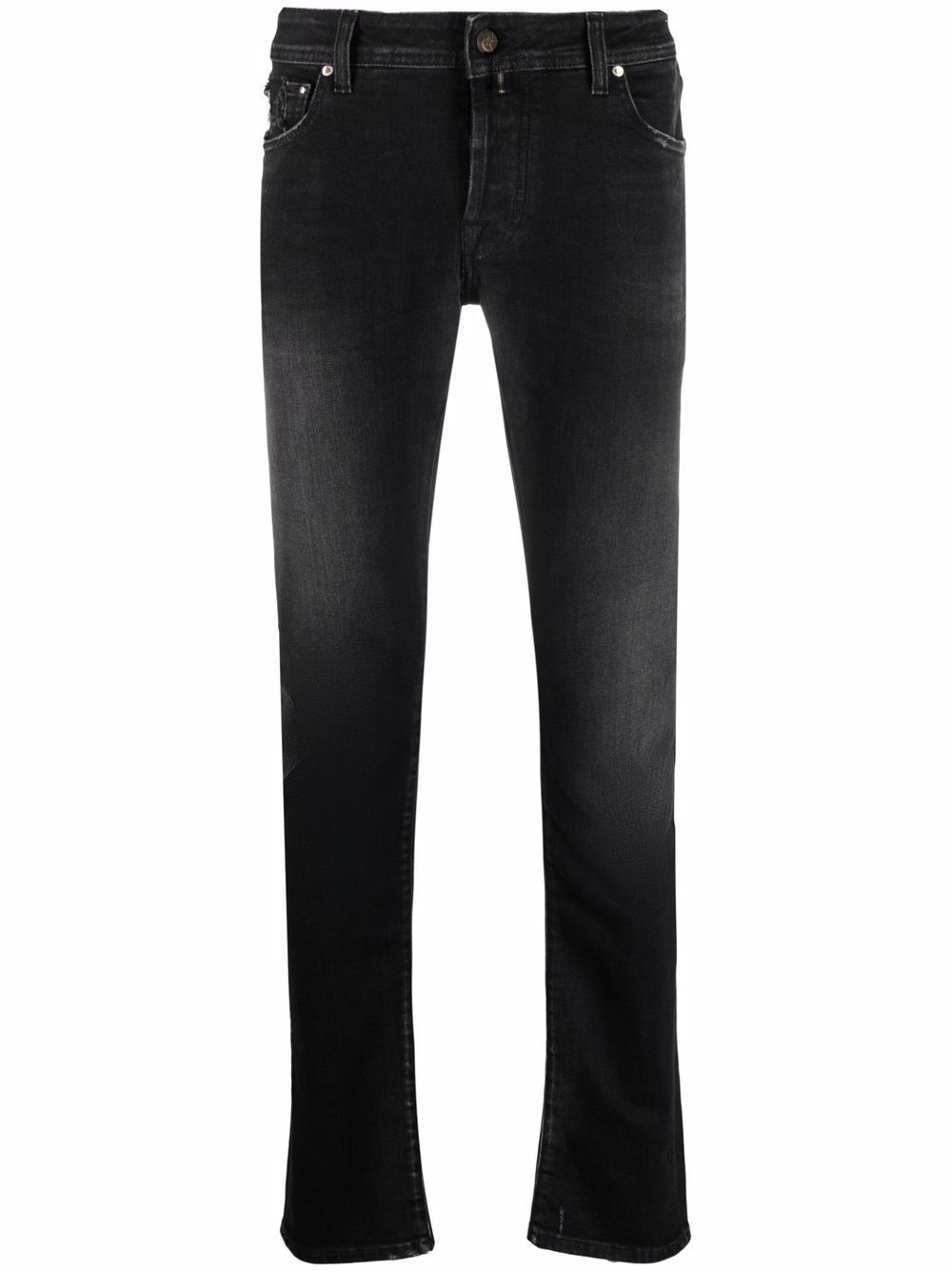 

Jacob Cohen jeans rectos con efecto envejecido - Negro