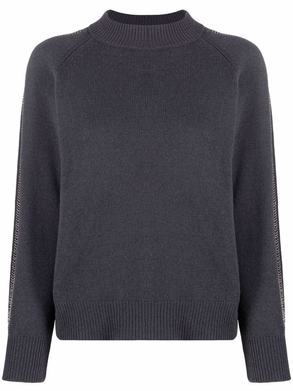 Peserico Side Stripe Detail Sweater - Farfetch
