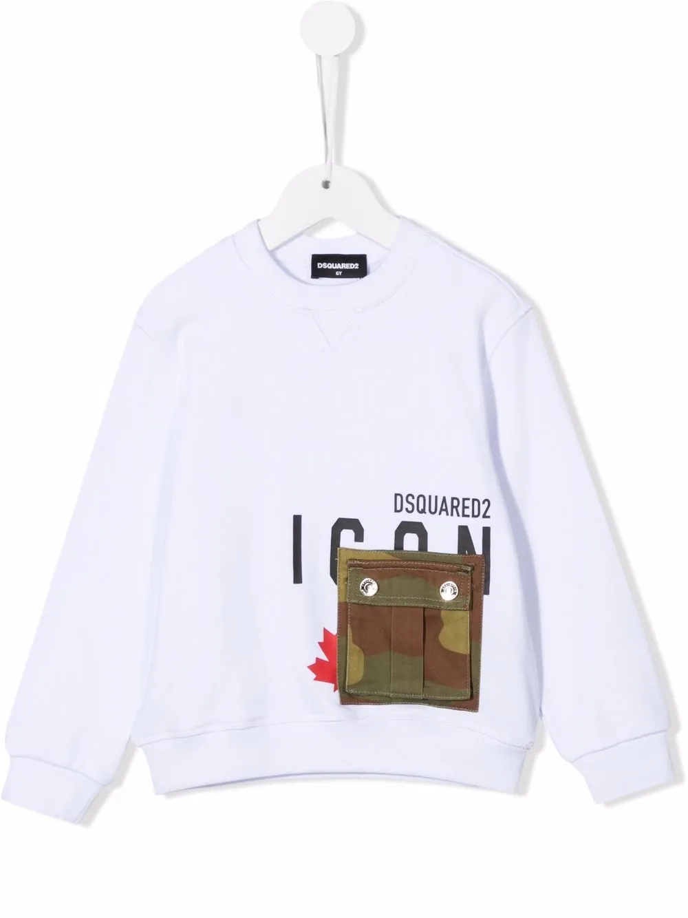 фото Dsquared2 kids толстовка с принтом icon